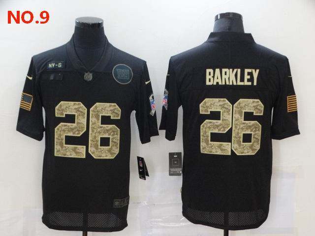  Men's New York Giants #26 Saquon Barkley Jersey NO.9;